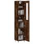 vidaXL Credenza Rovere Fumo 34,5x34x180 cm in Legno Multistrato vidaXL Credenza Rovere Fumo 34,5x34x180 cm in Legno Multistrato