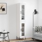 vidaXL Credenza Bianca 34,5x34x180 cm in Legno Multistrato vidaXL Credenza Bianca 34,5x34x180 cm in Legno Multistrato