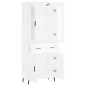 vidaXL Credenza Bianca 69,5x34x180 cm in Legno Multistrato vidaXL Credenza Bianca 69,5x34x180 cm in Legno Multistrato