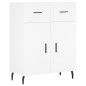 vidaXL Credenza Bianca 69,5x34x180 cm in Legno Multistrato vidaXL Credenza Bianca 69,5x34x180 cm in Legno Multistrato