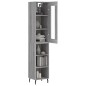 vidaXL Credenza Grigio Sonoma 34,5x34x180 cm in Legno Multistrato vidaXL Credenza Grigio Sonoma 34,5x34x180 cm in Legno Multistrato