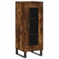 vidaXL Credenza Rovere Fumo 34,5x34x180 cm in Legno Multistrato vidaXL Credenza Rovere Fumo 34,5x34x180 cm in Legno Multistrato