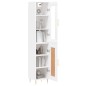 vidaXL Credenza Bianca 34,5x34x180 cm in Legno Multistrato vidaXL Credenza Bianca 34,5x34x180 cm in Legno Multistrato