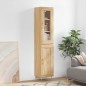 vidaXL Credenza Rovere Sonoma 34,5x34x180 cm in Legno Multistrato vidaXL Credenza Rovere Sonoma 34,5x34x180 cm in Legno Multistrato