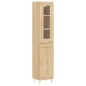 vidaXL Credenza Rovere Sonoma 34,5x34x180 cm in Legno Multistrato vidaXL Credenza Rovere Sonoma 34,5x34x180 cm in Legno Multistrato