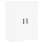vidaXL Credenza Bianca 69,5x34x180 cm in Legno Multistrato