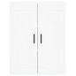 vidaXL Credenza Bianca 69,5x34x180 cm in Legno Multistrato