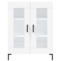 vidaXL Credenza Bianca 69,5x34x180 cm in Legno Multistrato
