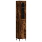 vidaXL Credenza Rovere Fumo 34,5x34x180 cm in Legno Multistrato vidaXL Credenza Rovere Fumo 34,5x34x180 cm in Legno Multistrato