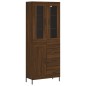 vidaXL Credenza Rovere Marrone 69,5x34x180 cm in Legno Multistrato vidaXL Credenza Rovere Marrone 69,5x34x180 cm in Legno Multistrato