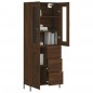 vidaXL Credenza Rovere Marrone 69,5x34x180 cm in Legno Multistrato vidaXL Credenza Rovere Marrone 69,5x34x180 cm in Legno Multistrato