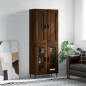 vidaXL Credenza Rovere Marrone 69,5x34x180 cm in Legno Multistrato vidaXL Credenza Rovere Marrone 69,5x34x180 cm in Legno Multistrato