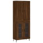 vidaXL Credenza Rovere Marrone 69,5x34x180 cm in Legno Multistrato vidaXL Credenza Rovere Marrone 69,5x34x180 cm in Legno Multistrato