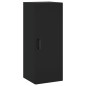vidaXL Credenza Nera 34,5x34x180 cm in Legno Multistrato vidaXL Credenza Nera 34,5x34x180 cm in Legno Multistrato