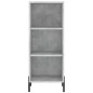 vidaXL Credenza Grigio Cemento 34,5x34x180 cm in Legno Multistrato vidaXL Credenza Grigio Cemento 34,5x34x180 cm in Legno Multistrato