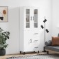 vidaXL Credenza Bianca 69,5x34x180 cm in Legno Multistrato vidaXL Credenza Bianca 69,5x34x180 cm in Legno Multistrato