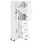 vidaXL Credenza Bianca 69,5x34x180 cm in Legno Multistrato vidaXL Credenza Bianca 69,5x34x180 cm in Legno Multistrato