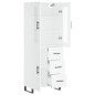 vidaXL Credenza Bianca 69,5x34x180 cm in Legno Multistrato vidaXL Credenza Bianca 69,5x34x180 cm in Legno Multistrato
