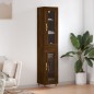 vidaXL Credenza Rovere Marrone 34,5x34x180 cm in Legno Multistrato vidaXL Credenza Rovere Marrone 34,5x34x180 cm in Legno Multistrato