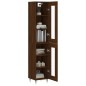 vidaXL Credenza Rovere Marrone 34,5x34x180 cm in Legno Multistrato vidaXL Credenza Rovere Marrone 34,5x34x180 cm in Legno Multistrato