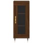 vidaXL Credenza Rovere Marrone 34,5x34x180 cm in Legno Multistrato vidaXL Credenza Rovere Marrone 34,5x34x180 cm in Legno Multistrato