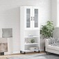 vidaXL Credenza Bianca 69,5x34x180 cm in Legno Multistrato vidaXL Credenza Bianca 69,5x34x180 cm in Legno Multistrato
