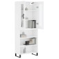 vidaXL Credenza Bianca 69,5x34x180 cm in Legno Multistrato vidaXL Credenza Bianca 69,5x34x180 cm in Legno Multistrato