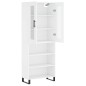 vidaXL Credenza Bianca 69,5x34x180 cm in Legno Multistrato vidaXL Credenza Bianca 69,5x34x180 cm in Legno Multistrato