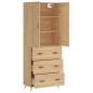 vidaXL Credenza Rovere Sonoma 69,5x34x180 cm in Legno Multistrato vidaXL Credenza Rovere Sonoma 69,5x34x180 cm in Legno Multistrato