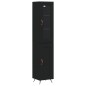 vidaXL Credenza Nera 34,5x34x180 cm in Legno Multistrato vidaXL Credenza Nera 34,5x34x180 cm in Legno Multistrato