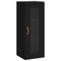 vidaXL Credenza Nera 34,5x34x180 cm in Legno Multistrato vidaXL Credenza Nera 34,5x34x180 cm in Legno Multistrato