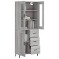 vidaXL Credenza Grigio Sonoma 69,5x34x180 cm in Legno Multistrato vidaXL Credenza Grigio Sonoma 69,5x34x180 cm in Legno Multistrato