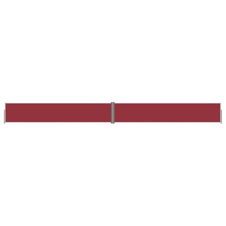 Tenda Laterale Retrattile Rossa 117x1200 cm