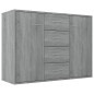 Credenza Grigio Sonoma 88x30x65 cm in Legno Multistrato Credenza Grigio Sonoma 88x30x65 cm in Legno Multistrato