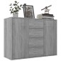 Credenza Grigio Sonoma 88x30x65 cm in Legno Multistrato Credenza Grigio Sonoma 88x30x65 cm in Legno Multistrato
