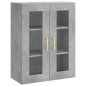 vidaXL Credenza Grigio Cemento 69,5x34x180 cm in Legno Multistrato vidaXL Credenza Grigio Cemento 69,5x34x180 cm in Legno Multistrato