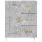 vidaXL Credenza Grigio Cemento 69,5x34x180 cm in Legno Multistrato vidaXL Credenza Grigio Cemento 69,5x34x180 cm in Legno Multistrato