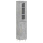 vidaXL Credenza Grigio Cemento 34,5x34x180 cm in Legno Multistrato vidaXL Credenza Grigio Cemento 34,5x34x180 cm in Legno Multistrato
