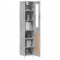 vidaXL Credenza Grigio Cemento 34,5x34x180 cm in Legno Multistrato vidaXL Credenza Grigio Cemento 34,5x34x180 cm in Legno Multistrato