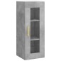 vidaXL Credenza Grigio Cemento 34,5x34x180 cm in Legno Multistrato vidaXL Credenza Grigio Cemento 34,5x34x180 cm in Legno Multistrato