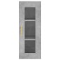 vidaXL Credenza Grigio Cemento 34,5x34x180 cm in Legno Multistrato vidaXL Credenza Grigio Cemento 34,5x34x180 cm in Legno Multistrato