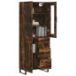 vidaXL Credenza Rovere Fumo 69,5x34x180 cm in Legno Multistrato vidaXL Credenza Rovere Fumo 69,5x34x180 cm in Legno Multistrato