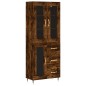 vidaXL Credenza Rovere Fumo 69,5x34x180 cm in Legno Multistrato vidaXL Credenza Rovere Fumo 69,5x34x180 cm in Legno Multistrato