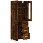 vidaXL Credenza Rovere Fumo 69,5x34x180 cm in Legno Multistrato vidaXL Credenza Rovere Fumo 69,5x34x180 cm in Legno Multistrato