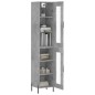 vidaXL Credenza Grigio Cemento 34,5x34x180 cm in Legno Multistrato vidaXL Credenza Grigio Cemento 34,5x34x180 cm in Legno Multistrato