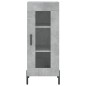 vidaXL Credenza Grigio Cemento 34,5x34x180 cm in Legno Multistrato vidaXL Credenza Grigio Cemento 34,5x34x180 cm in Legno Multistrato