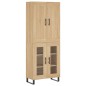 vidaXL Credenza Rovere Sonoma 69,5x34x180 cm in Legno Multistrato vidaXL Credenza Rovere Sonoma 69,5x34x180 cm in Legno Multistrato