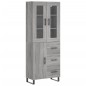 vidaXL Credenza Grigio Sonoma 69,5x34x180 cm in Legno Multistrato vidaXL Credenza Grigio Sonoma 69,5x34x180 cm in Legno Multistrato