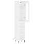vidaXL Credenza 34,5x34x180 cm in Legno Multistrato Bianco Lucido vidaXL Credenza 34,5x34x180 cm in Legno Multistrato Bianco Lucido