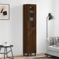 vidaXL Credenza Rovere Marrone 34,5x34x180 cm in Legno Multistrato vidaXL Credenza Rovere Marrone 34,5x34x180 cm in Legno Multistrato